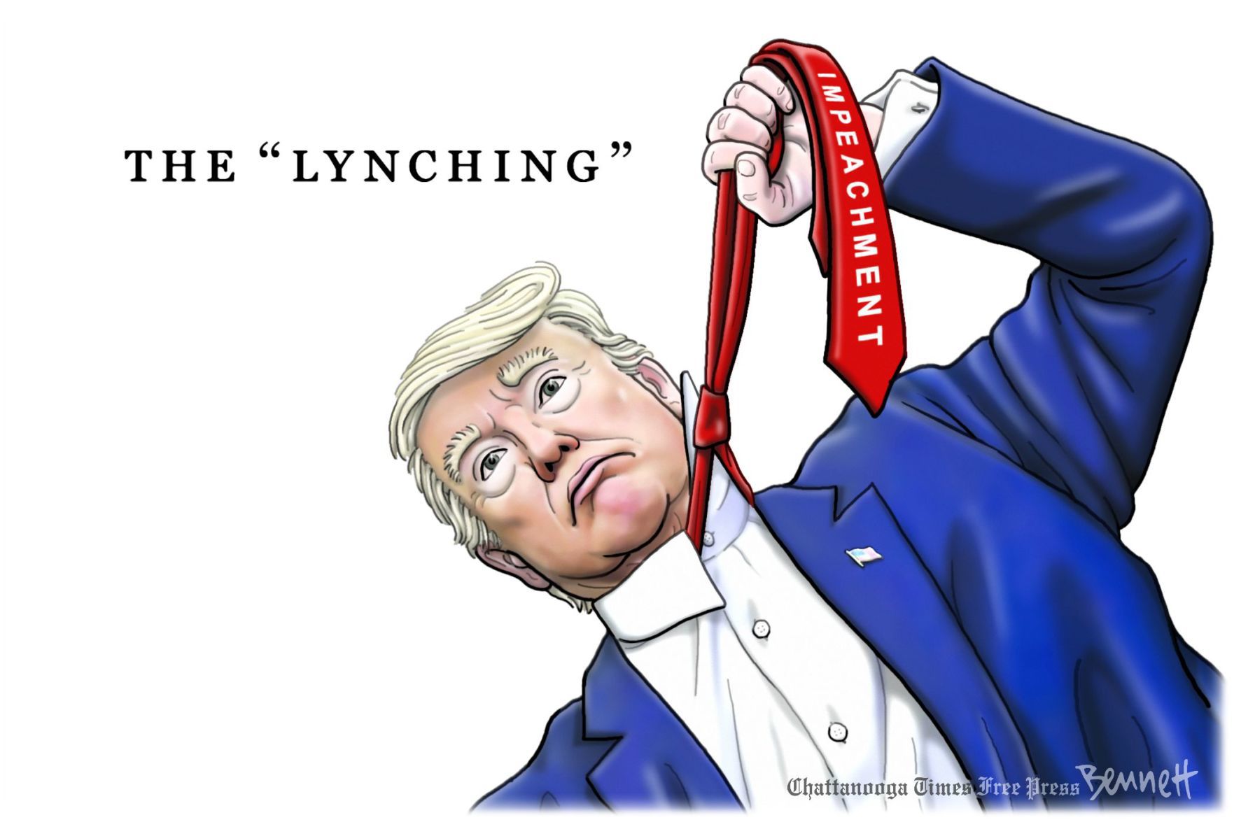 Bennett editorial cartoon